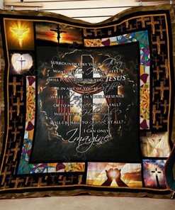 Jesus In My Heart Quilt Blanket Bedding Set for Home Décor