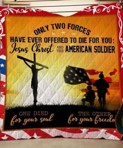 Jesus One Died For Your Soul Quilt Blanket Bedding Set