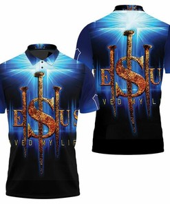 Jesus Saved My Life Nails Jesus Cross God 3d Print 3D All Over Print Polo Shirt