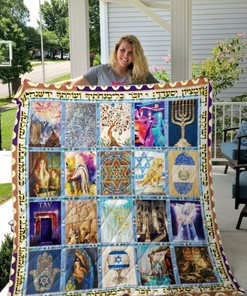 Jewish Culture Quilt Blanket Bedding Set for Home Décor