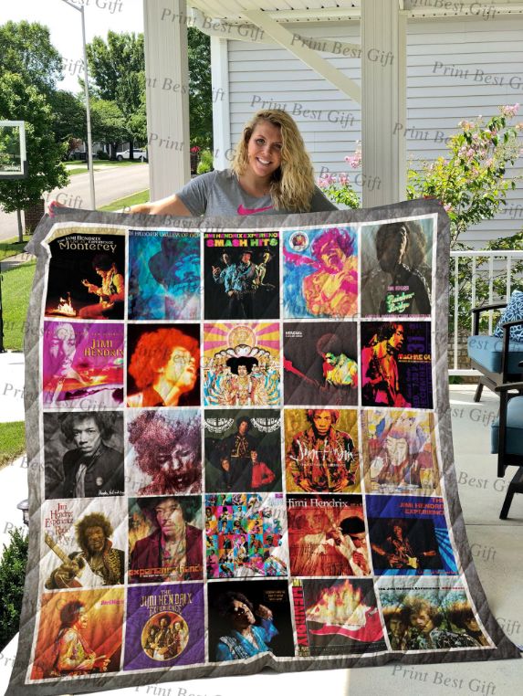 Jimi Hendrix Albums Cover Poster Ver Collected Quilt Blanket Bedding Set