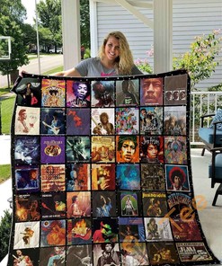 Jimi Hendrix Albums Quilt Blanket Bedding Set