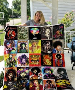 Jimi Hendrix Art Love Quilt Blanket