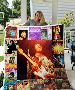 Jimi Hendrix Quilt Blanket Bedding Set for Home Décor