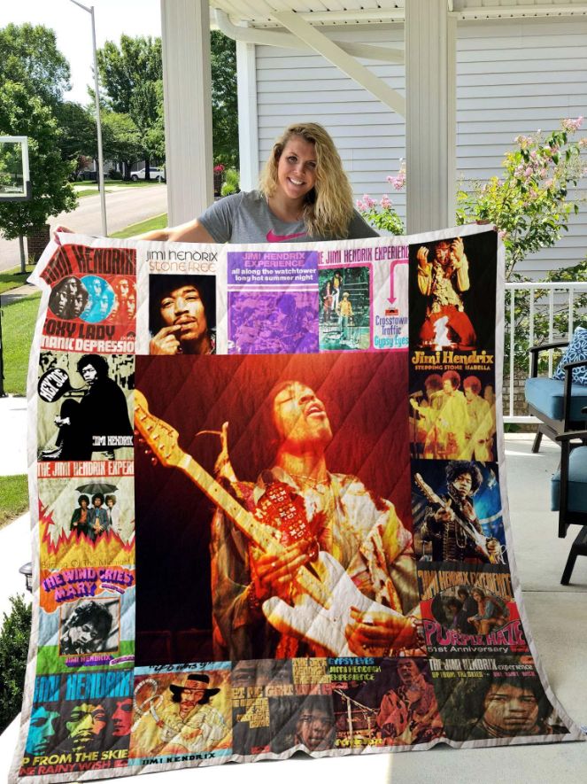 Jimi Hendrix Quilt Blanket Bedding Set for Home Décor