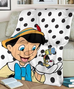 Jiminy Cricket Pinocchio Best Seller Fleece Blanket Gift For Fan, Quilt Blanket Bedding Set Gift