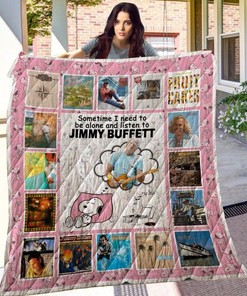 Jimmy Buffett Fan Made Quilt Blanket Bedding Set
