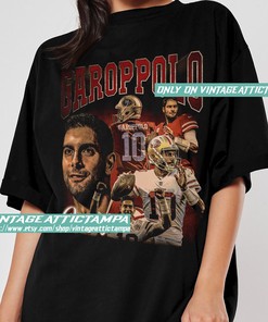 Jimmy Garoppolo American Football Mvp Player The Greatest Of All Time Champion Superbowl 90s Vintage Unisex T-Shirt