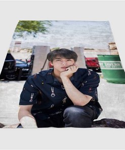 Jin Cute Sherpa Fleece Blanket Gifts for Family, for Couple