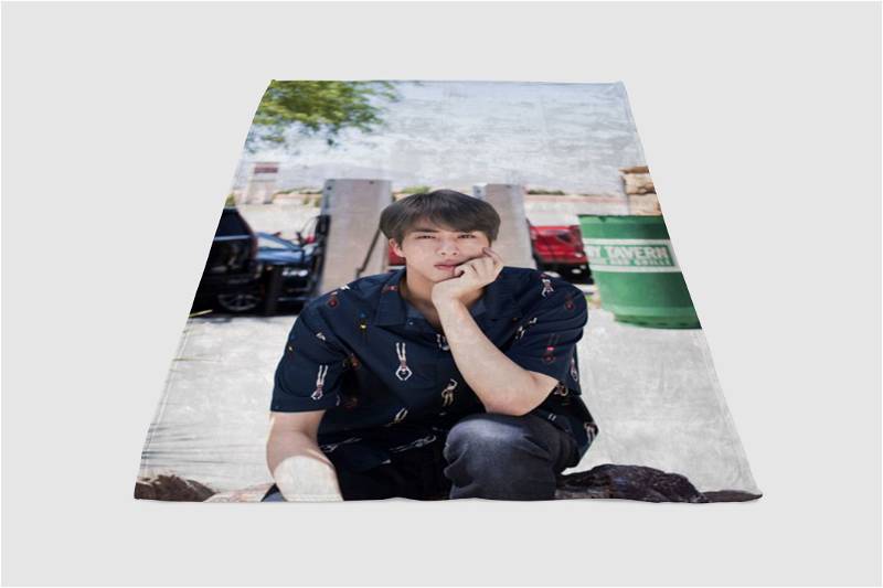 Jin Cute Sherpa Fleece Blanket Gifts for Family, for Couple