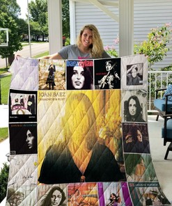 Joan Baez Love Quilt Blanket Bedding Set for Home Décor