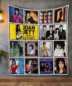 Joan Jett And The Blackhearts Album Covers Quilt Blanket Bedding Set