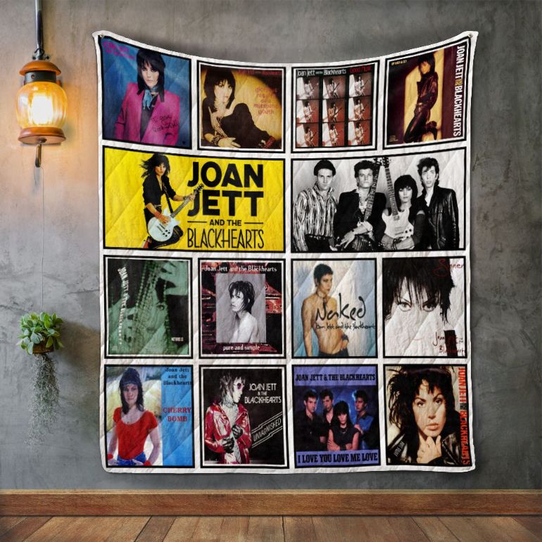 Joan Jett And The Blackhearts Album Covers Quilt Blanket Bedding Set