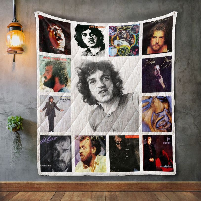 Joe Cocker Album Covers Quilt Blanket