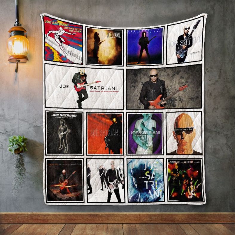 Joe Satriani Album Covers Quilt Blanket Bedding Set
