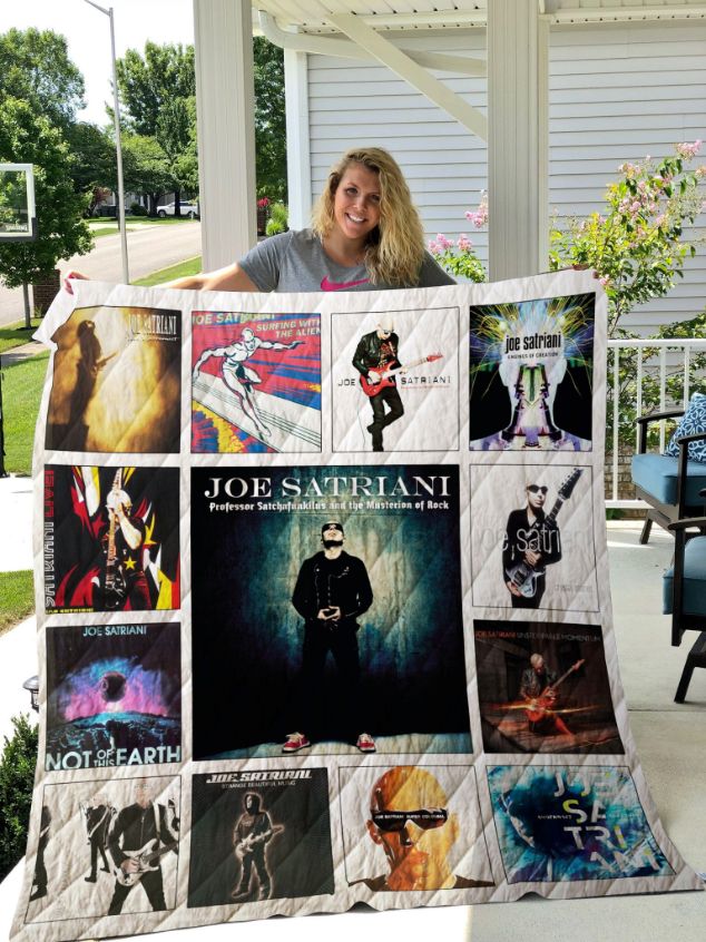 Joe Satriani Albums For Fans Ver Collection Quilt Blanket Bedding Set