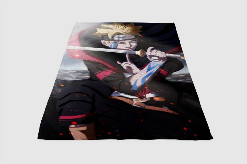 Jogam Boruto Sherpa Fleece Blanket Gifts for Family, for Couple