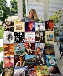 John Denver Albums For Fans Ver Collected Quilt Blanket Bedding Set