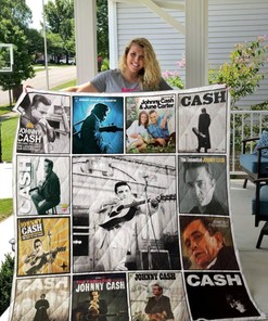 Johnny Cash Albums Collection Quilt Blanket Bedding Set