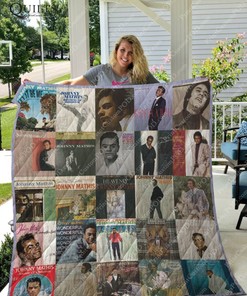 Johnny Mathis Albums Ver Collected Quilt Blanket Bedding Set