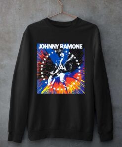 Johnny Ramones Ramones Rocket To Russia Tour Concert Black T-Shirt