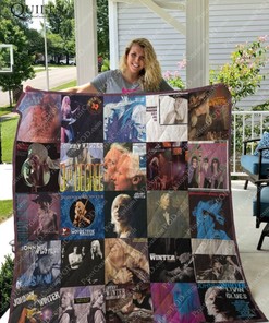 Johnny Winter Albums For Fans Ver Collected Quilt Blanket Bedding Set