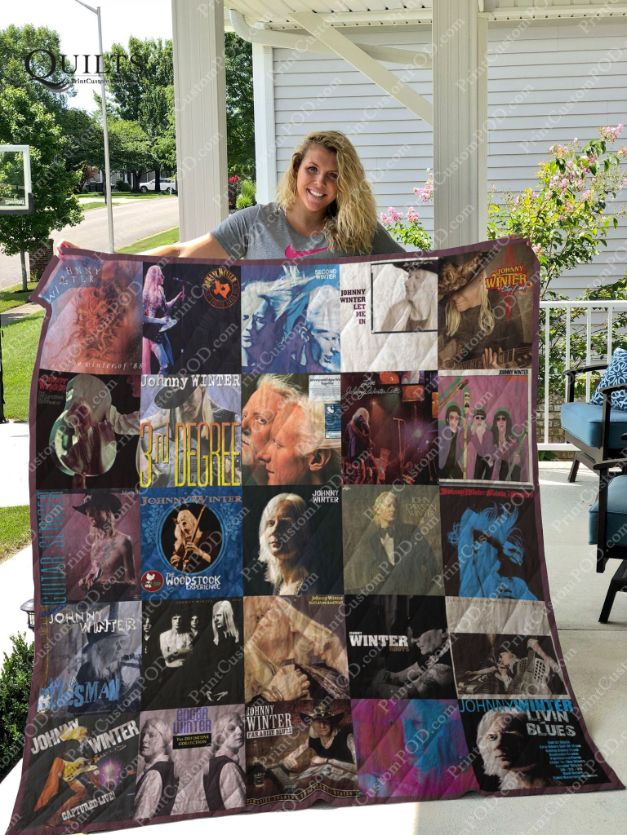 Johnny Winter Albums For Fans Ver Collected Quilt Blanket Bedding Set