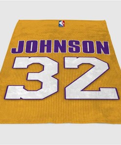 Johnson Yellow Sherpa Fleece Blanket Gifts for Family, for Couple