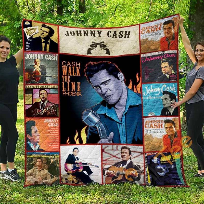 Johny Cash Quilt Blanket Bedding Set