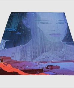 Joi Hologram Blade Runner Sherpa Fleece Blanket Gifts for Family, for Couple
