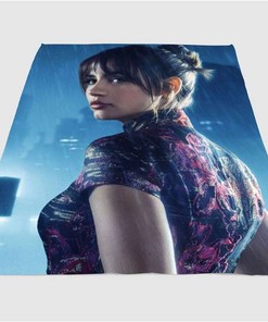Joi Potrait Blade Runner 2049 Sherpa Fleece Blanket Gifts for Family, for Couple