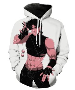 Jojo’s Bizarre Adventure Anime Joseph Joestar Hoodie 3D