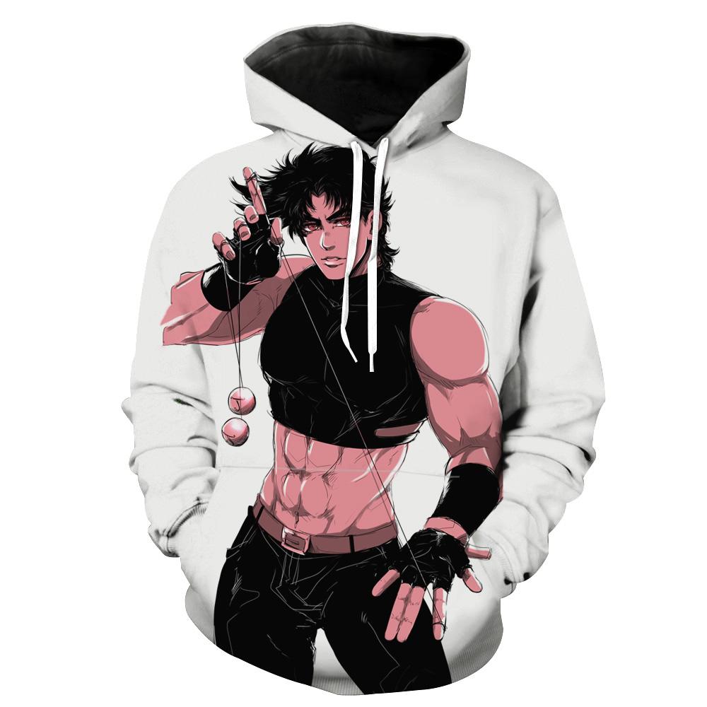 Jojo’s Bizarre Adventure Anime Joseph Joestar Hoodie 3D
