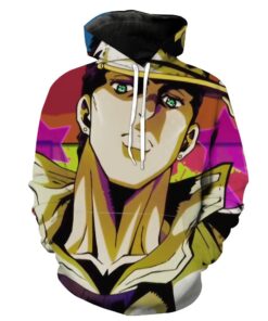 Jojo’s Bizarre Adventure Jotaro Colorful Hoodie 3D