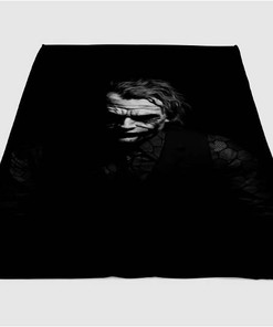 Joker Black Sherpa Fleece Blanket Gifts for Family, for Couple