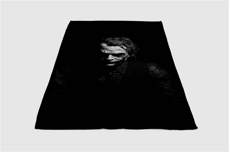 Joker Black Sherpa Fleece Blanket Gifts for Family, for Couple
