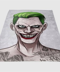Joker Cartoon Sherpa Fleece Blanket Gifts for Family, for Couple