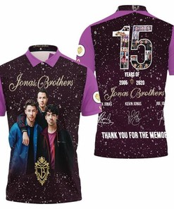 Jonas Brothers 15 Years 2005 2020 Nick Kevin Joe Signed Thank You For Memories 3d T Shi Jersey Polo Shirt