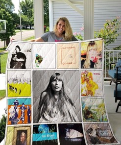 Joni Mitchell Albums Collected Quilt Blanket Bedding Set