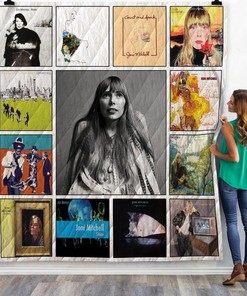 Joni Mitchell Quilt Blanket Bedding Set For Fans 02