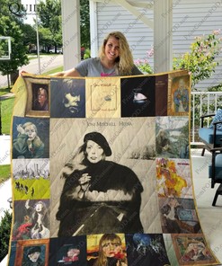 Joni Mitchell Quilt Blanket Bedding Set for Home Décor