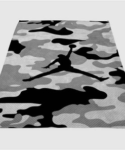 Jordan Army Sherpa Fleece Blanket Gifts for Family, for Couple