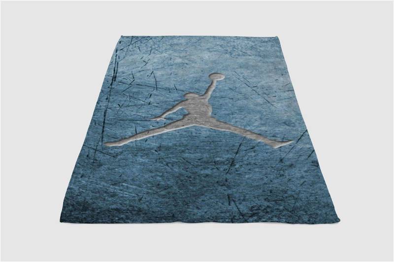 Jordan Logo Sherpa Fleece Blanket Gifts for Family, for Couple