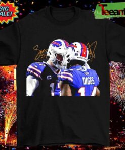 Josh Allen Stefon Diggs Buffalo Bills Signed Nfl T-Shirt