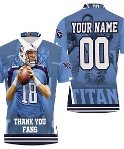 Josh Stewart 18 Tennessee Titans Super Bowl 2021 Afc South Champions Personalized Polo Shirt All Over Print Shirt 3d T-shirt