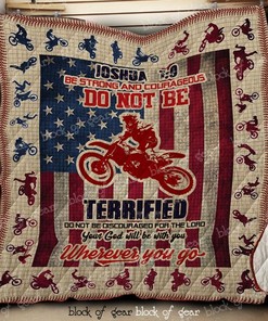 Joshua 19 Motocross Quilt Blanket Bedding Set Dk0
