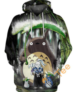 Jotaro And Totoro Hoodie 3D