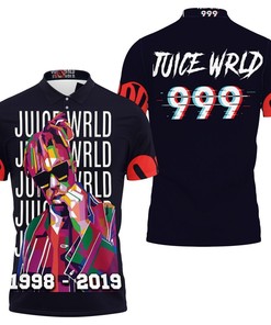 Juice Wrld 999 3d Sketch Oil Paint Rap Hip Hop 3D All Over Print Polo Shirt