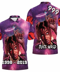 Juice Wrld 999 Angel Ring Legend Never Die Toon 3D All Over Print Polo Shirt