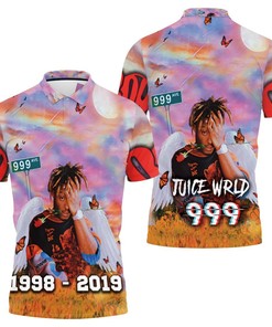 Juice Wrld 999 Ave Butterfly On Juice World Paradise 3D All Over Print Polo Shirt
